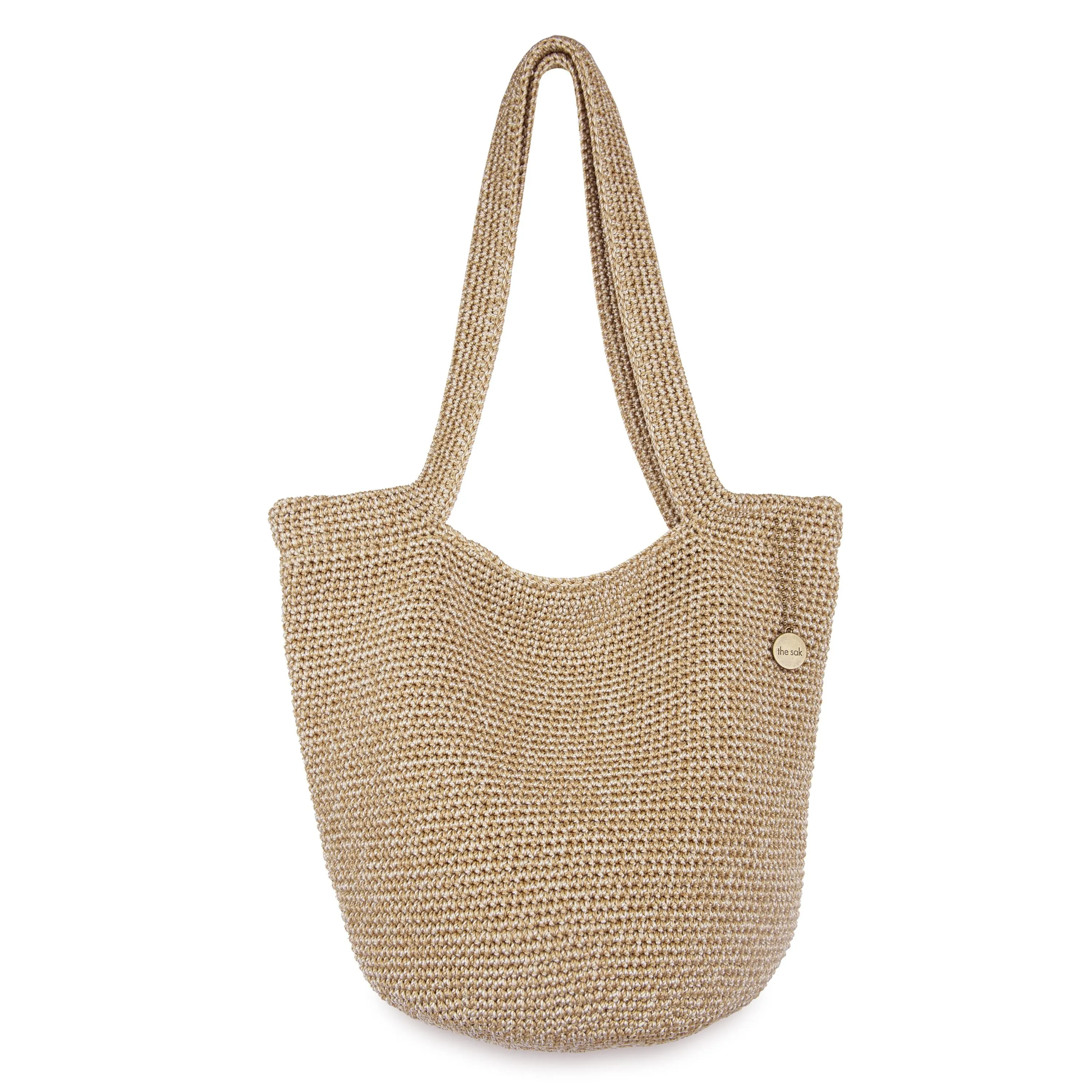120 Tote - Hand Crochet - Bamboo Static City Stroll