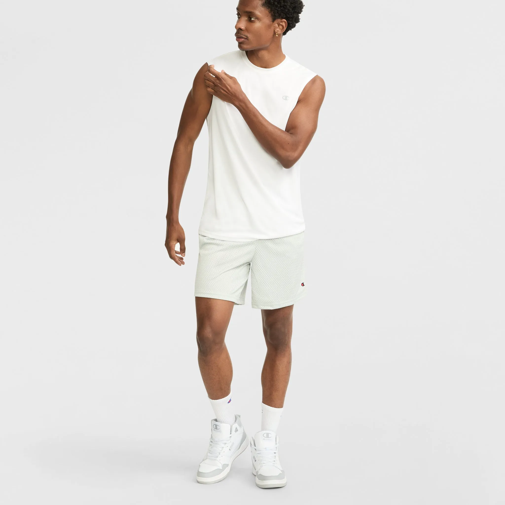 7" Classic Mesh Shorts, C Logo Outdoor Adventure Shorts