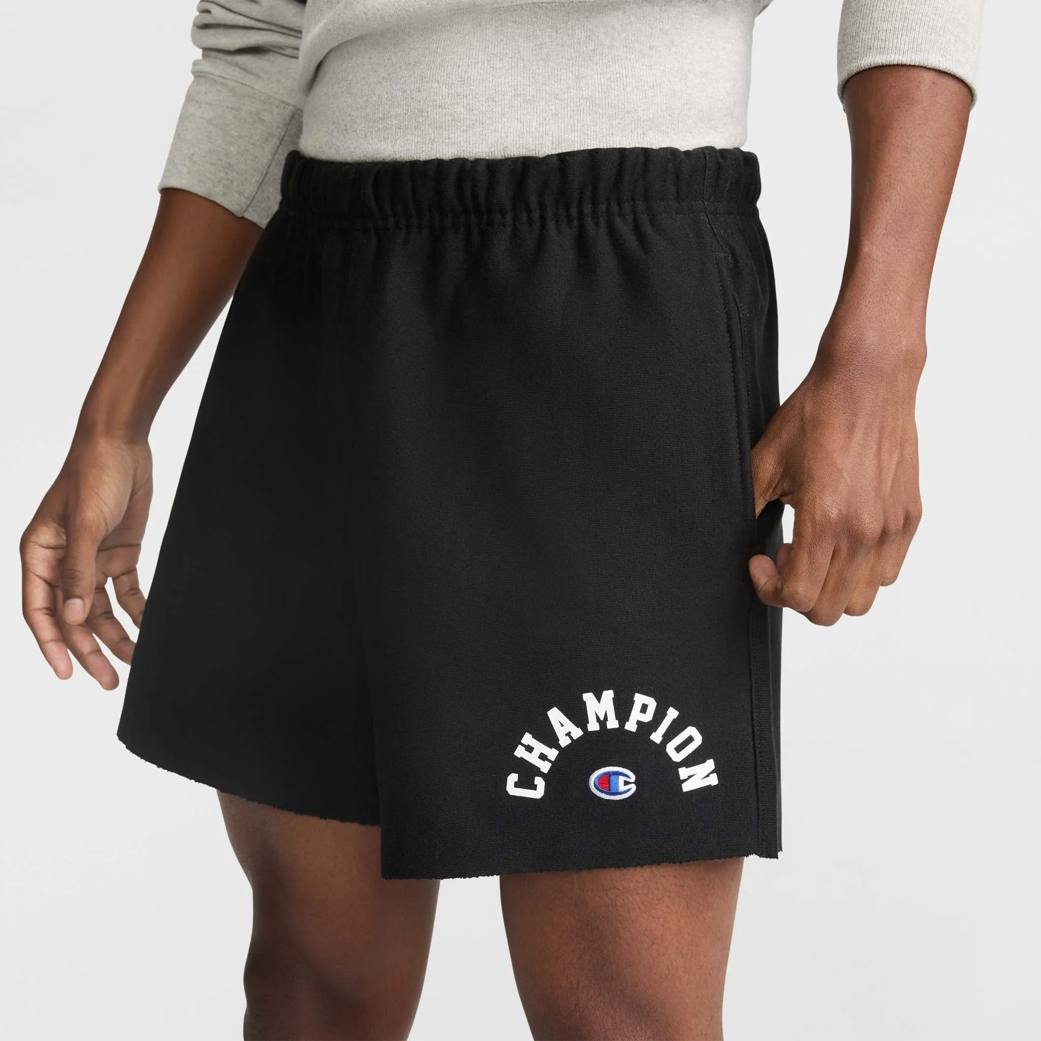 7" Reverse Weave Relay Cut Off Shorts, Arch Logo Outdoor Adventure Shorts