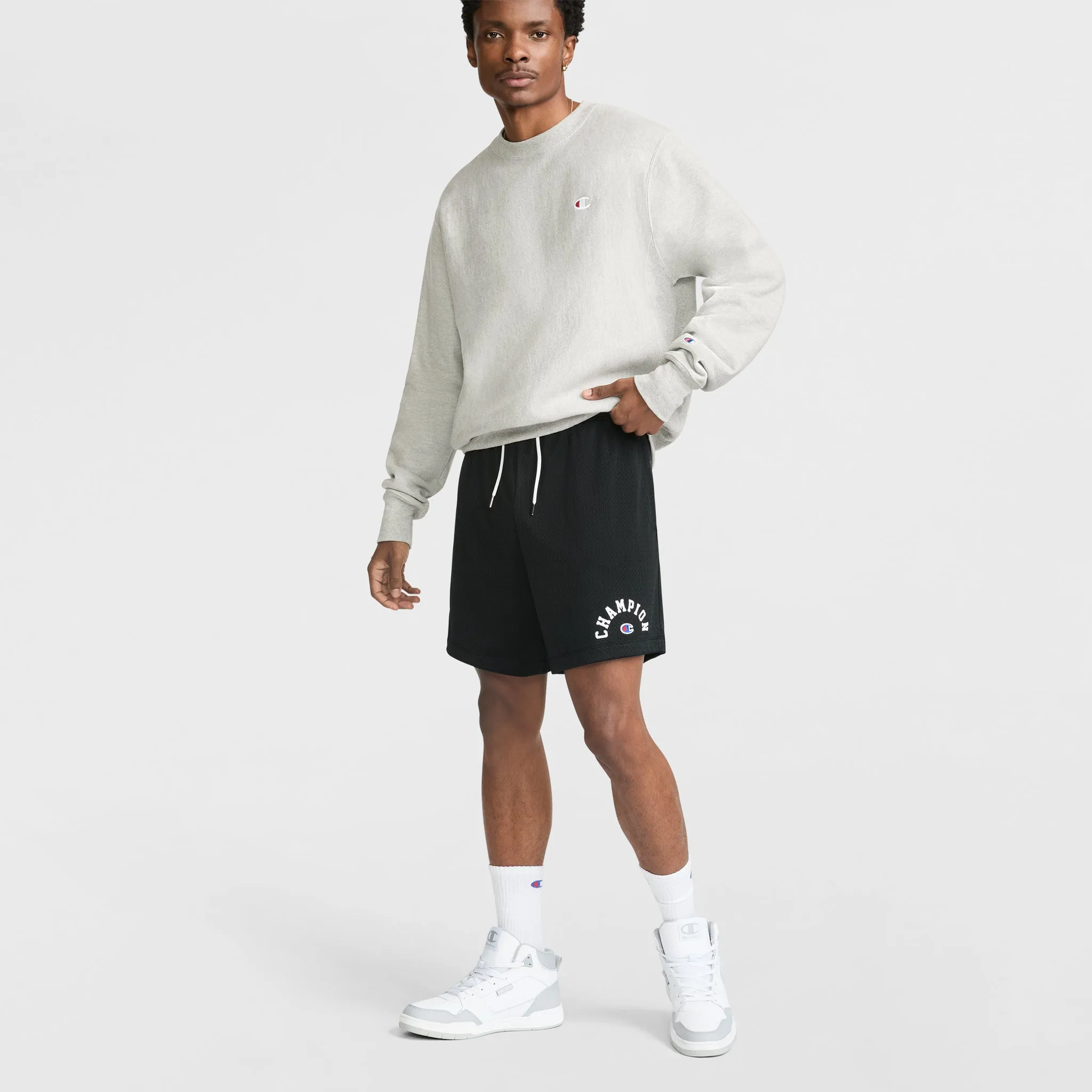 7" Yearbook Mesh Short, Arch Logo Outdoor Adventure Shorts