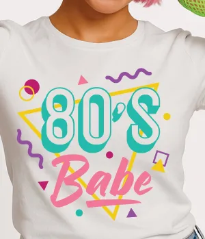 80s Babe Retro Shapes Graphic Tee Easy Date Night