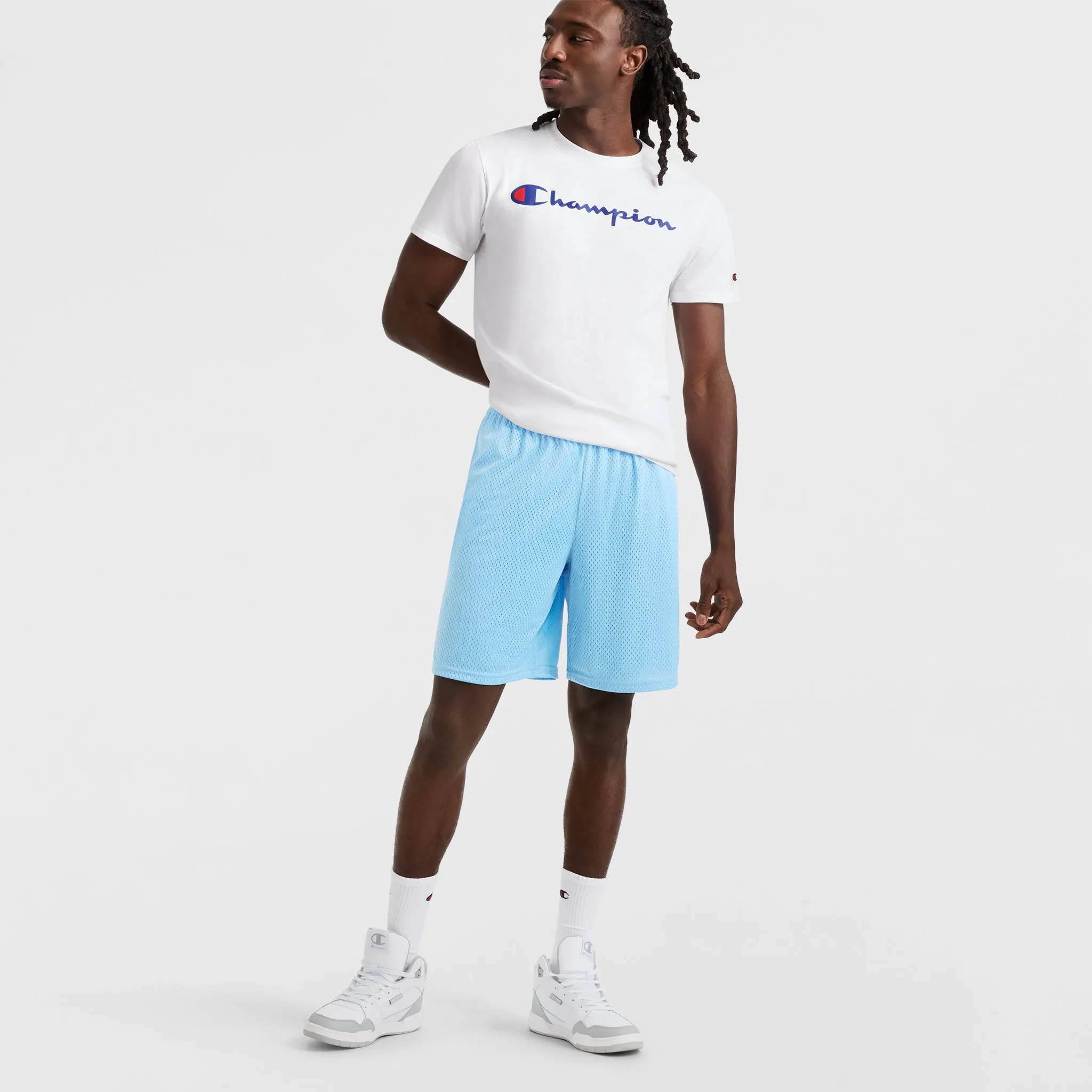9" Classic Mesh Shorts, C Logo Outdoor Adventure Shorts