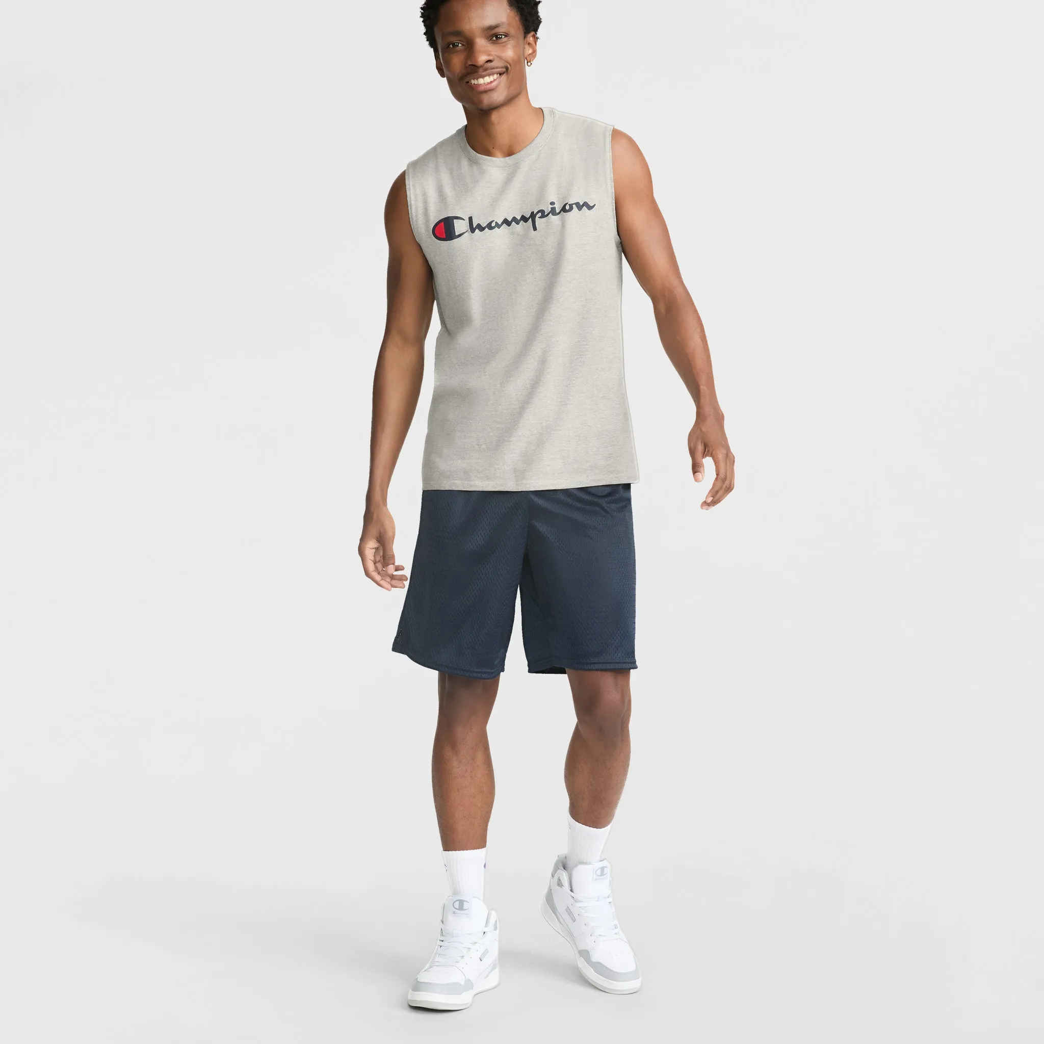 9" Classic Mesh Shorts, C Logo Outdoor Adventure Shorts