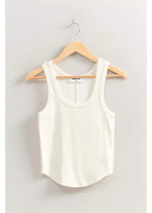 Acid Washed Knit Tank Summer Festival Tee
