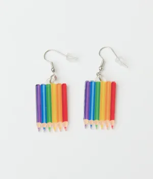 Acrylic Colored Pencil Teacher Earrings Everyday Chic