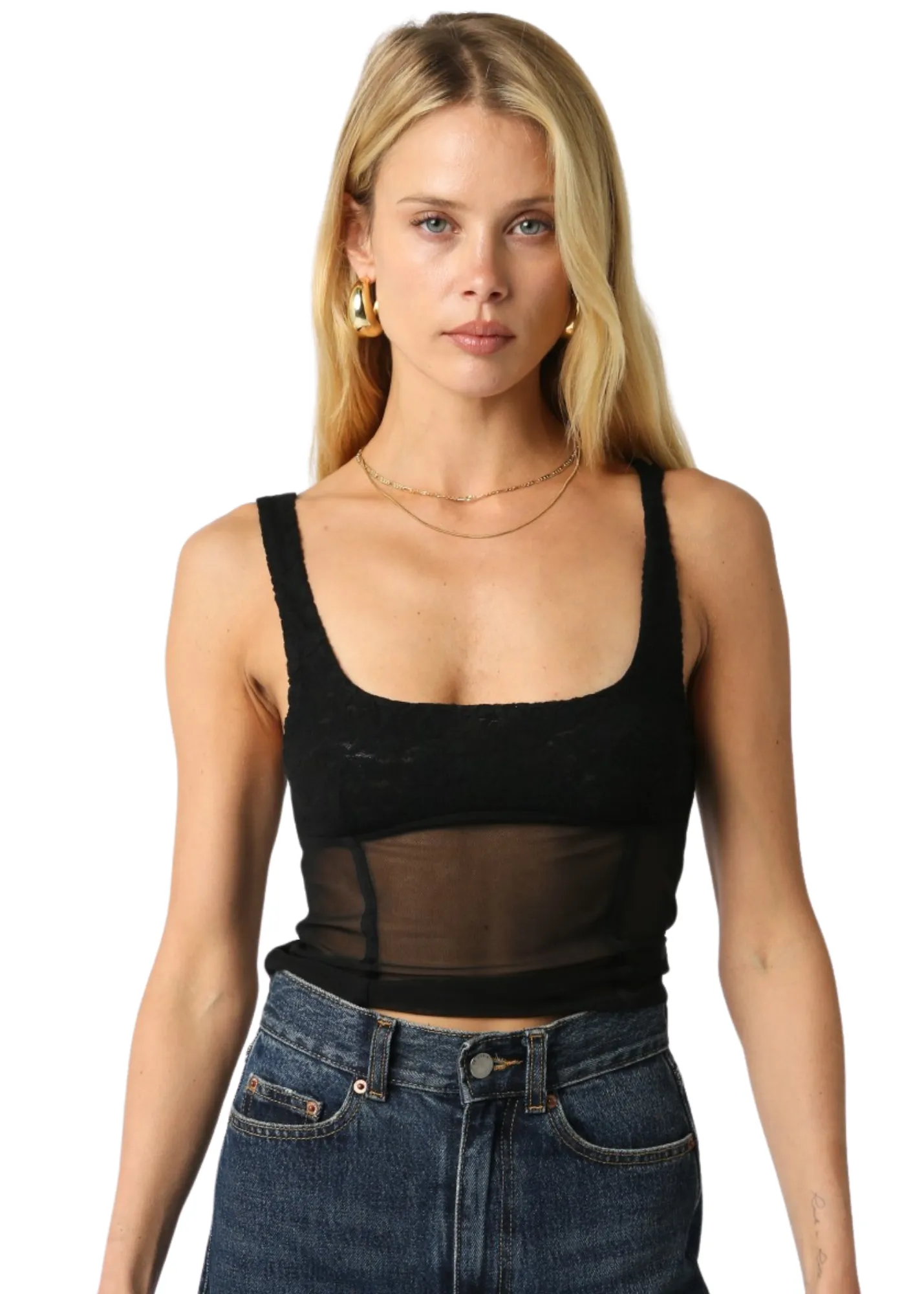 Alex Mesh Top Summer Festival Tee