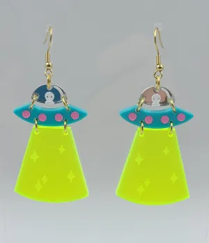 Alien Spaceship Earrings Everyday Chic