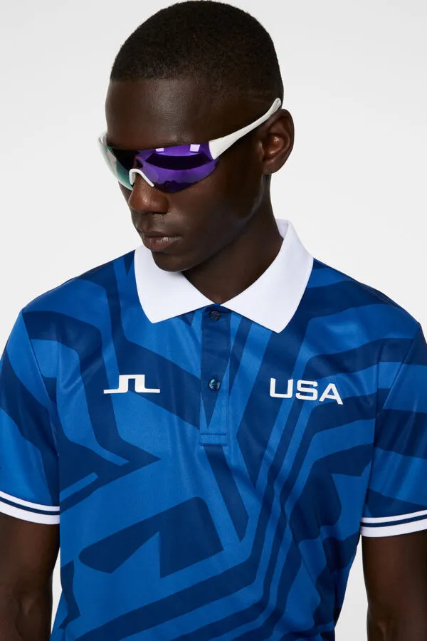 Alois Print USA GOLF Polo Office Smart Casual