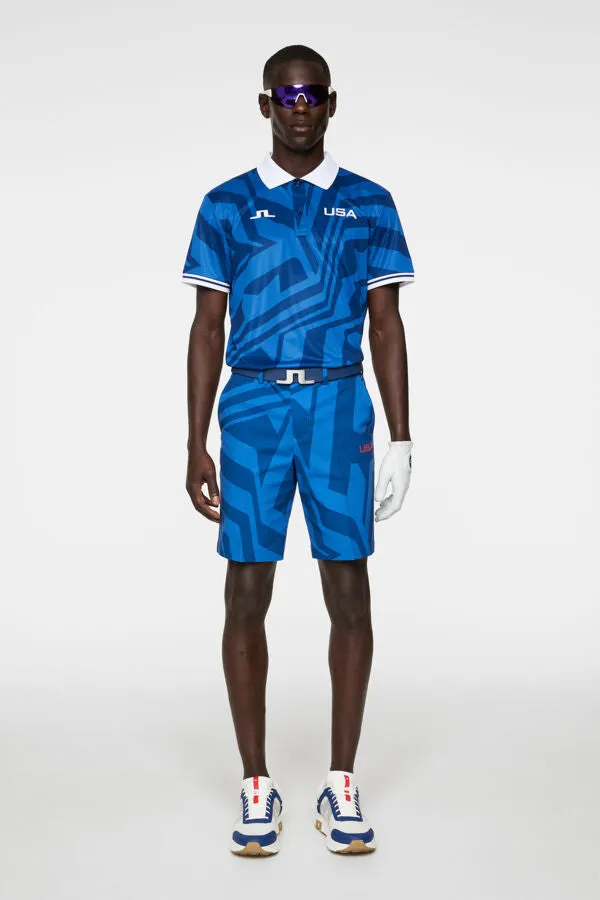 Alois Print USA GOLF Polo Office Smart Casual