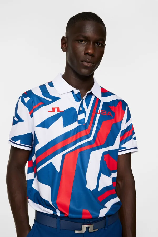 Alois Print USA GOLF Polo Office Smart Casual