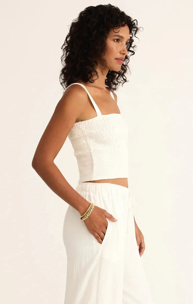 Amelie Linen Top Summer Festival Tee