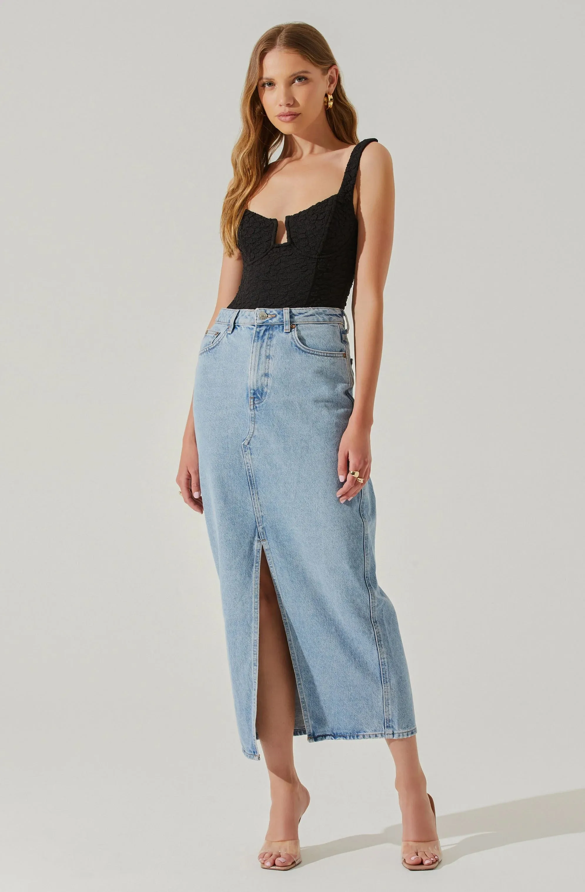 Aria Bustier Bodysuit Summer Festival Tee