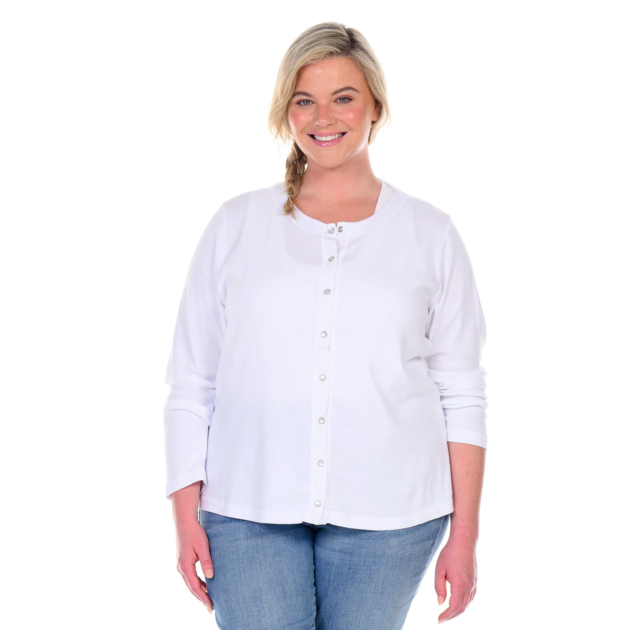 Baby Rib Cardigan | Plus Size Weekend Relaxed Look