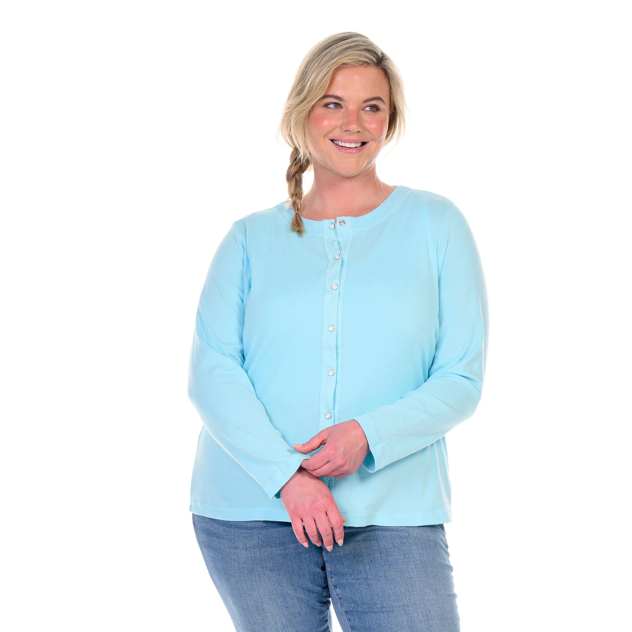 Baby Rib Cardigan | Plus Size Weekend Relaxed Look