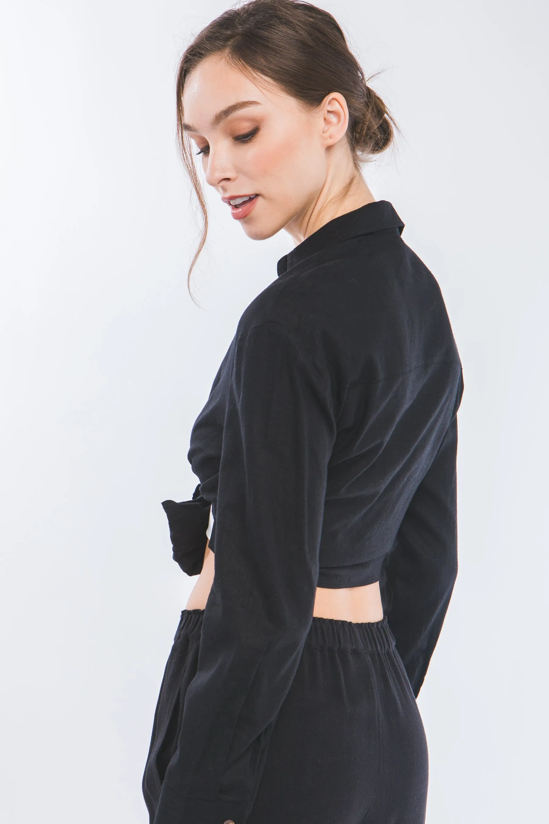 Banna Tie Top Everyday Casual Look