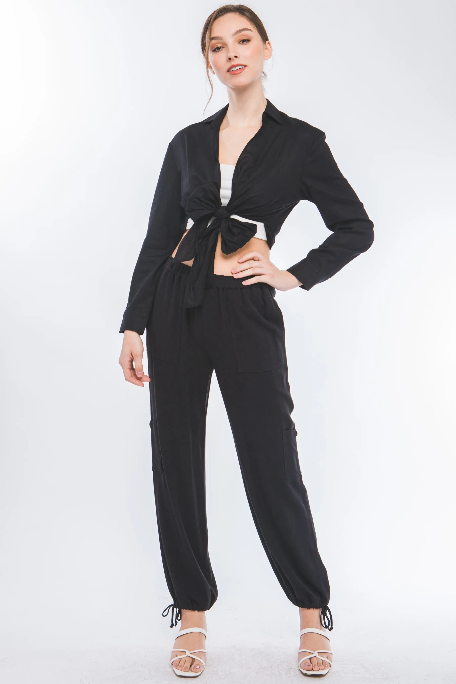 Banna Tie Top Everyday Casual Look