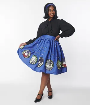 Beetlejuice x Unique Vintage Beetlejuice Characters Gellar Swing Skirt Comfortable Travel Wear