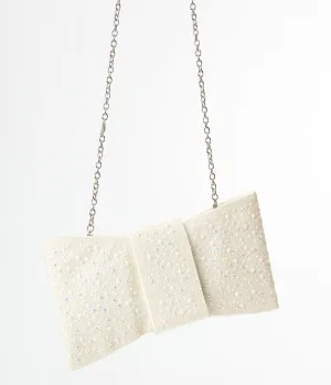 Betsey Johnson Pearl Bow Crossbody Clutch Fun Outing