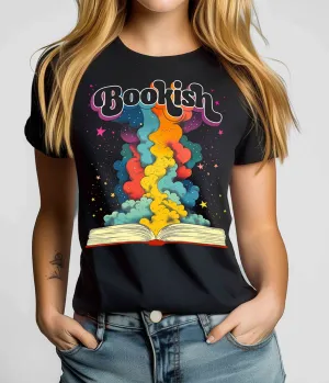 Black Retro Bookish Unisex Graphic Tee Easy Date Night