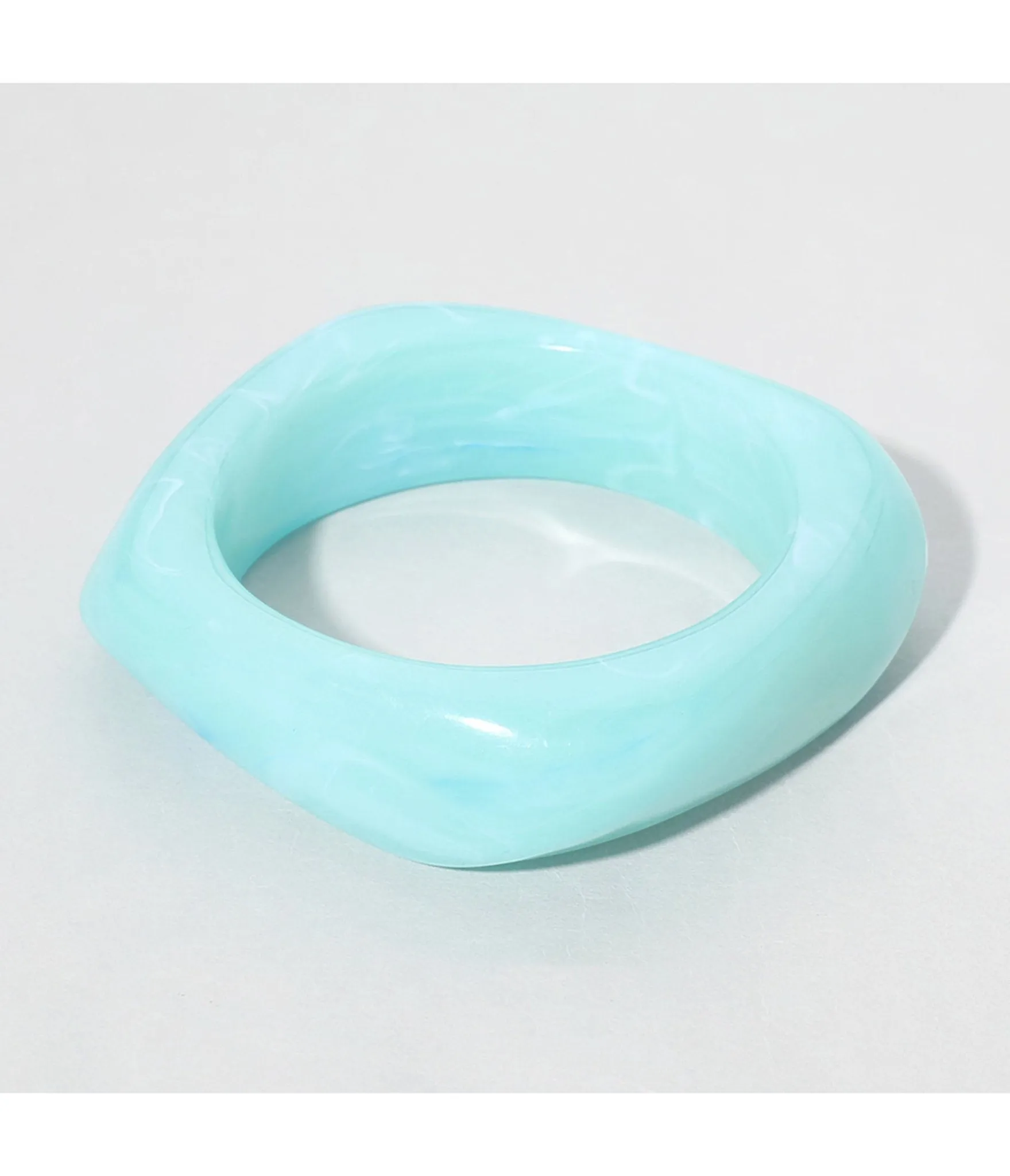 Blue Acetate Chunky Bangle Boho Chic