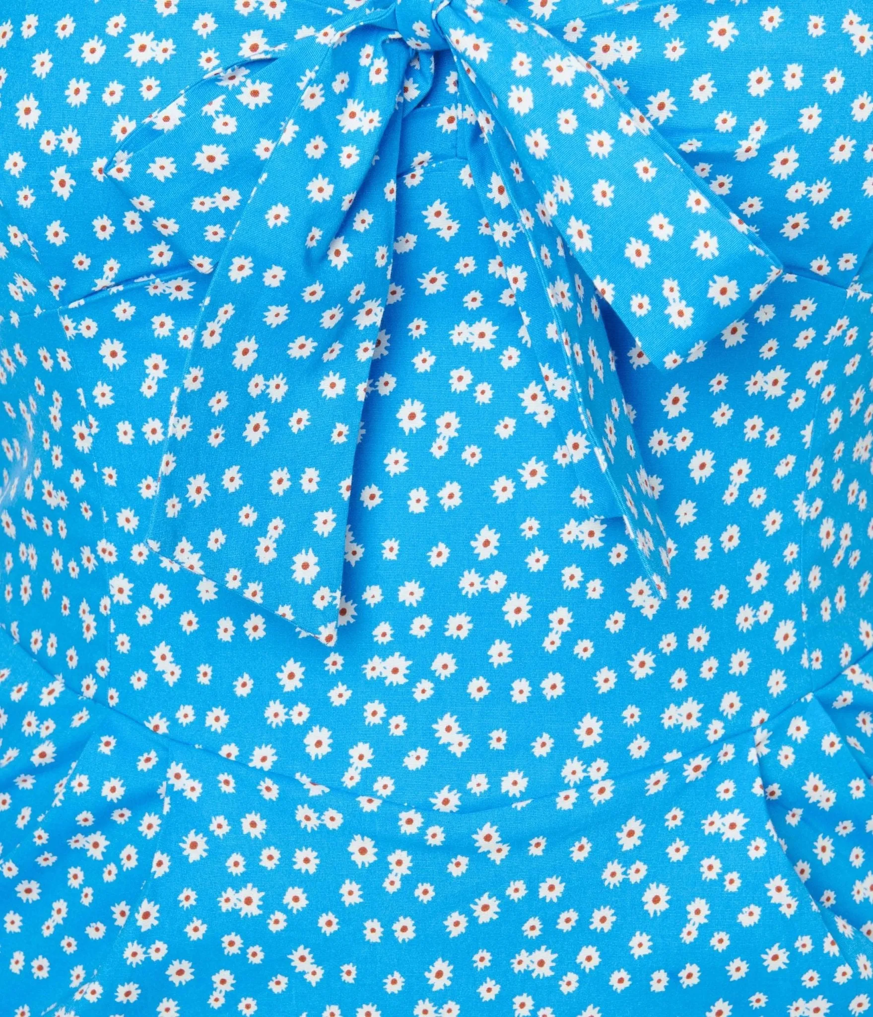 Blue & White Floral Wiggle Dress Casual Everyday Look