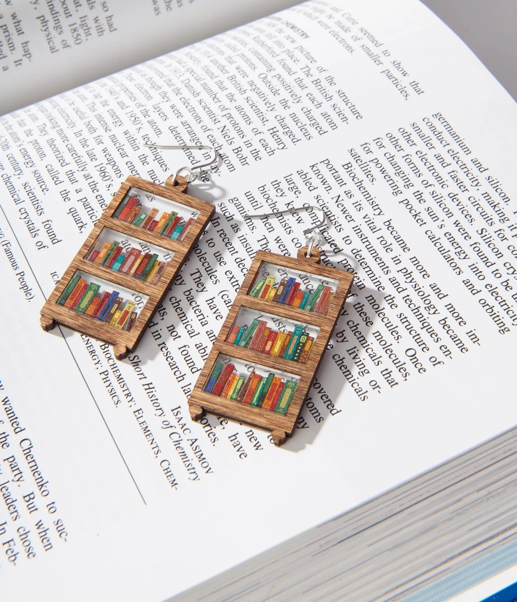 Bookshelf Dangle Earrings Everyday Chic