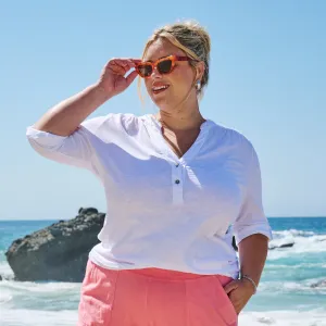 Buttonside Henley | Plus Size Weekend Relaxed Look