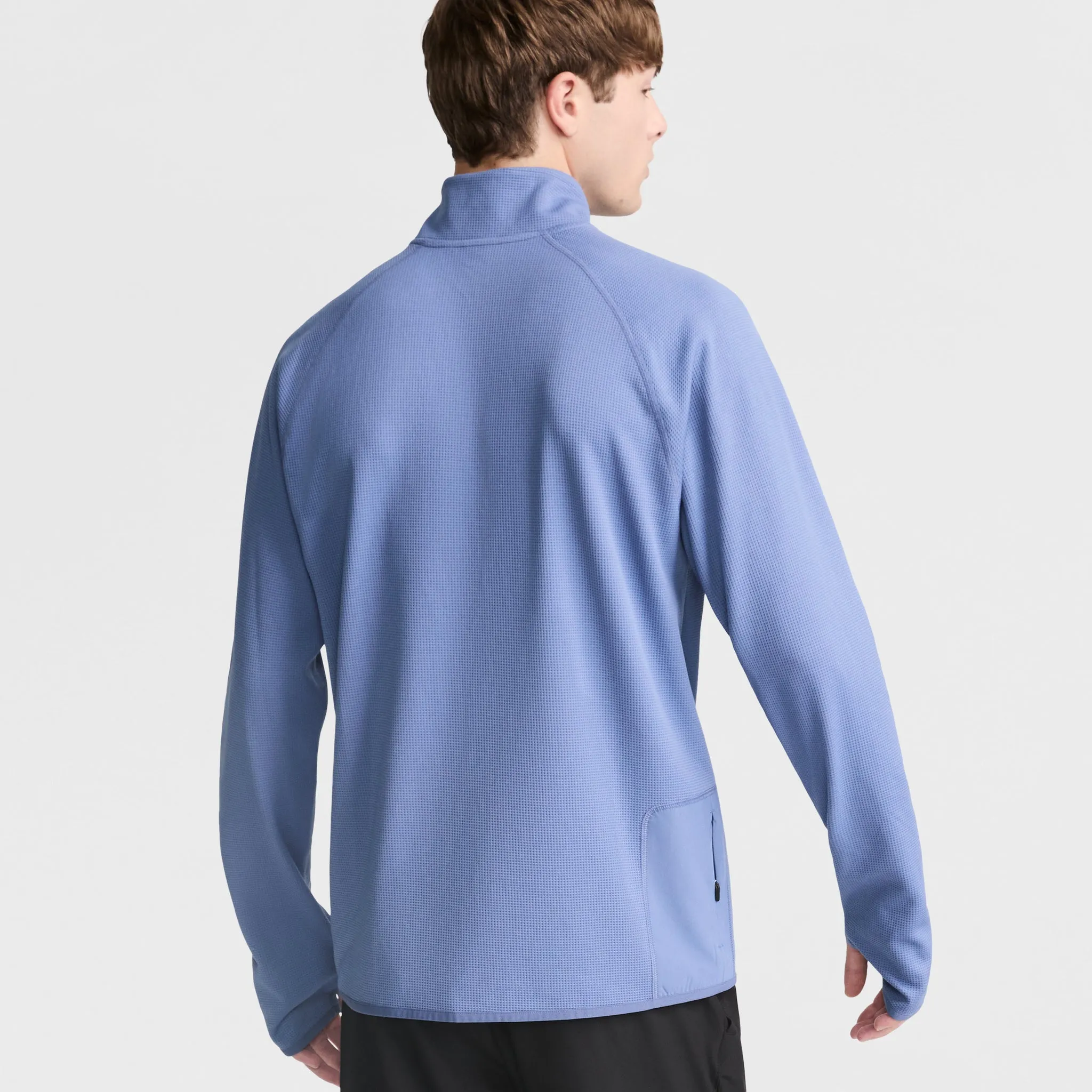 C-VPR 1/4 Zip Waffle Knit Pullover, Reflective C Logo Urban Street Look