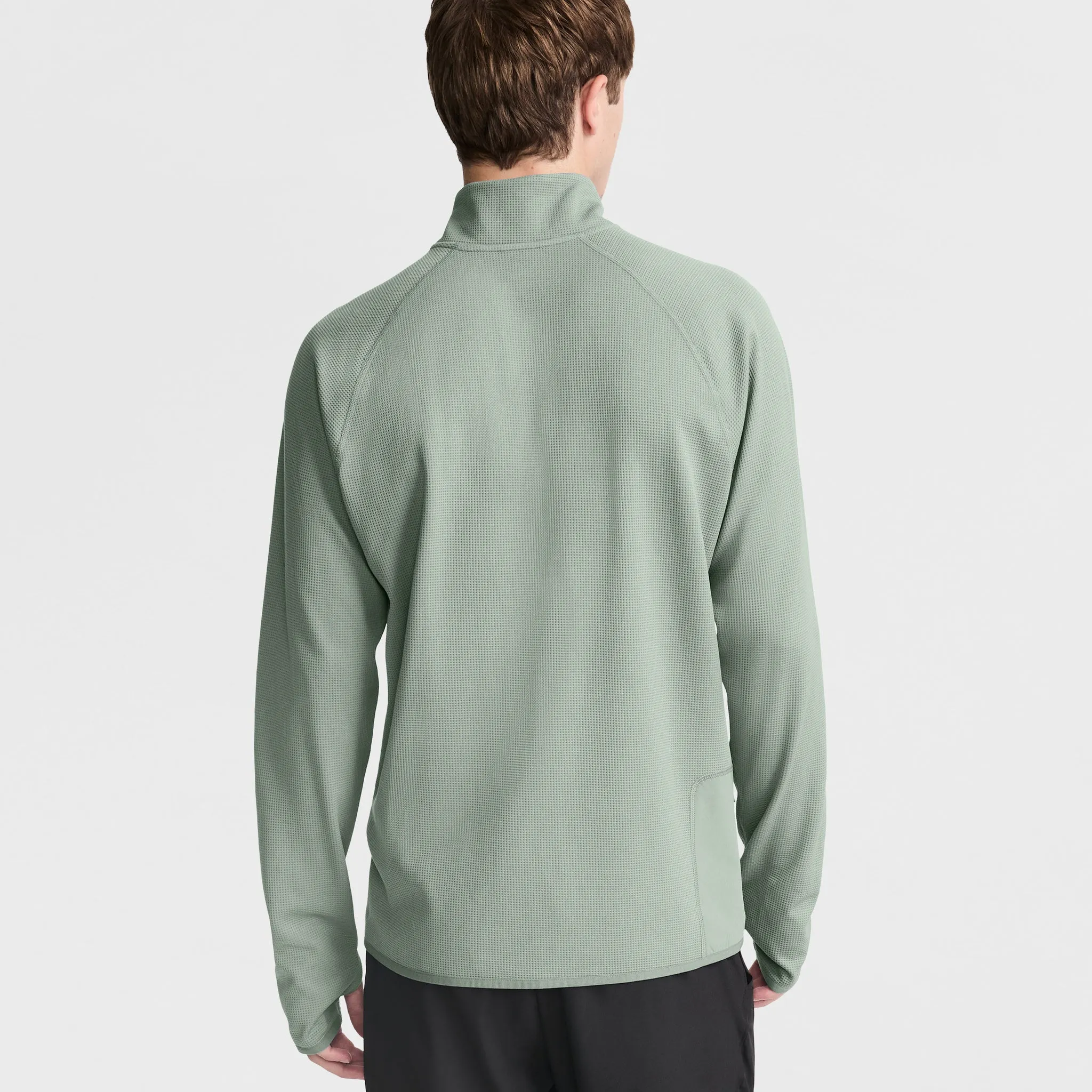 C-VPR 1/4 Zip Waffle Knit Pullover, Reflective C Logo Urban Street Look