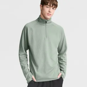 C-VPR 1/4 Zip Waffle Knit Pullover, Reflective C Logo Urban Street Look