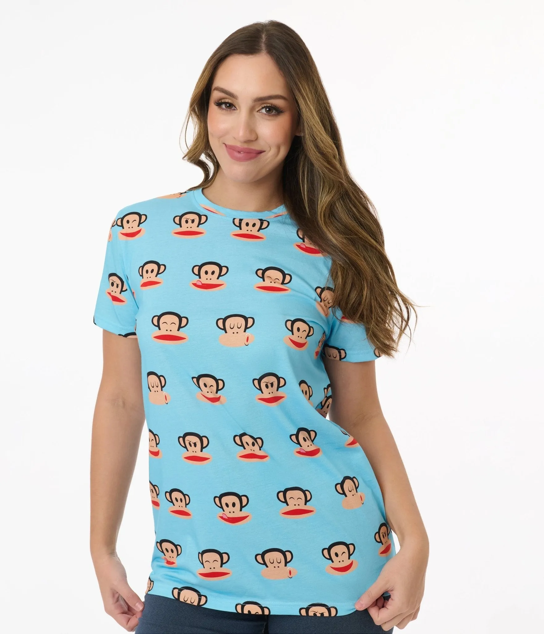 Cakeworthy Paul Frank Blue Julius All Over Print Unisex Tee Easy Date Night