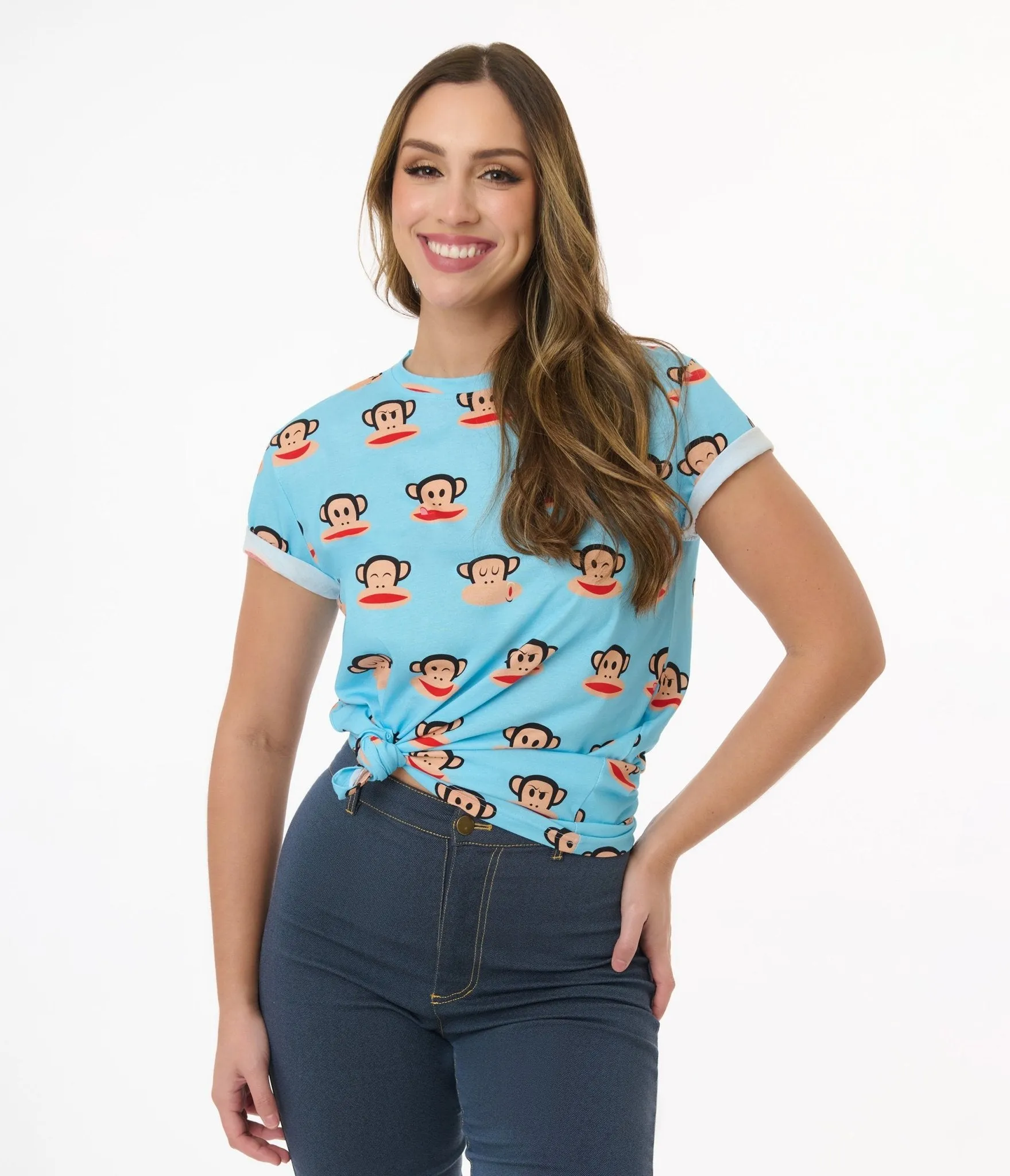 Cakeworthy Paul Frank Blue Julius All Over Print Unisex Tee Easy Date Night