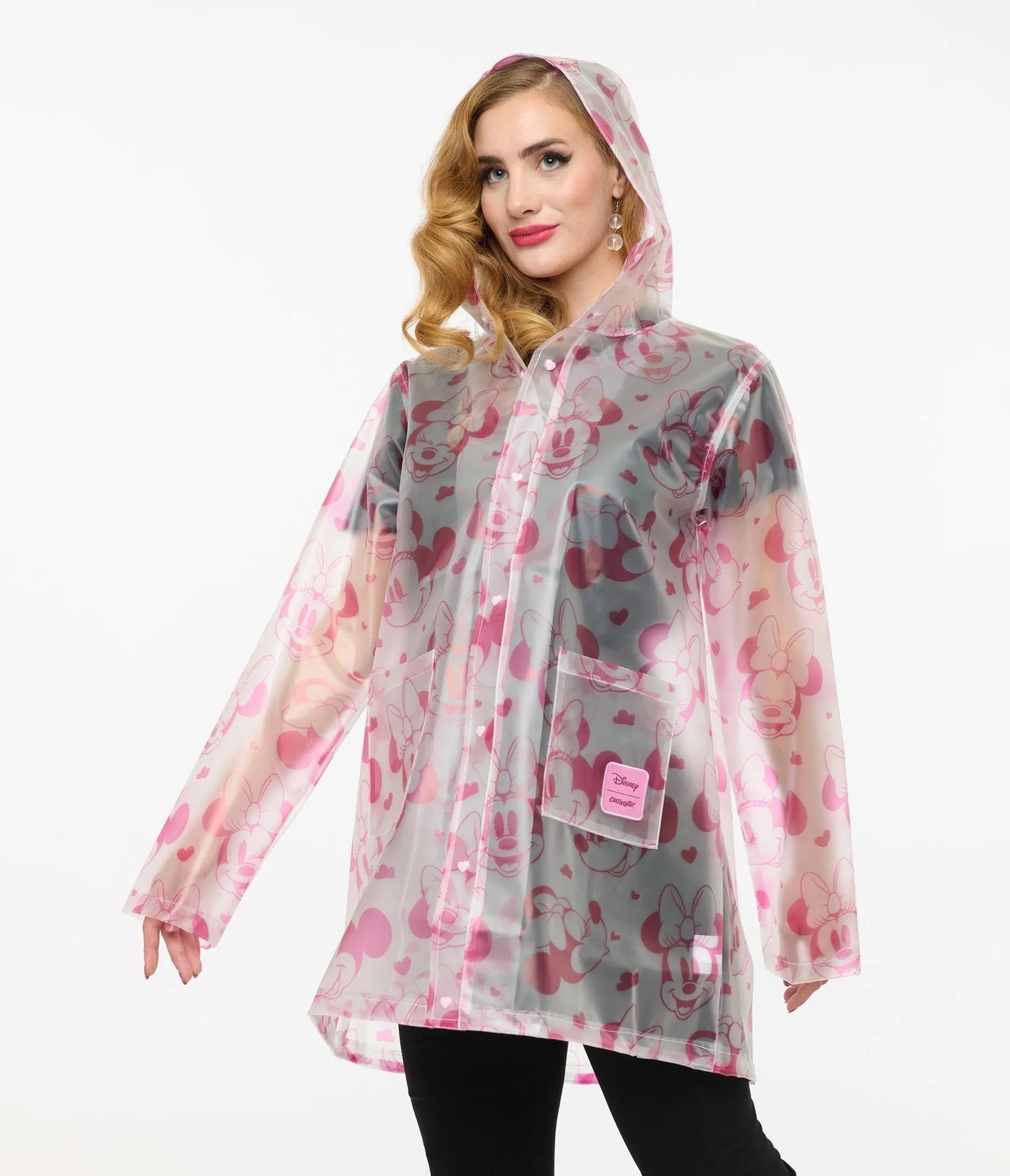 Cakeworthy Pink Minnie Mouse Rain Jacket Easy Date Night