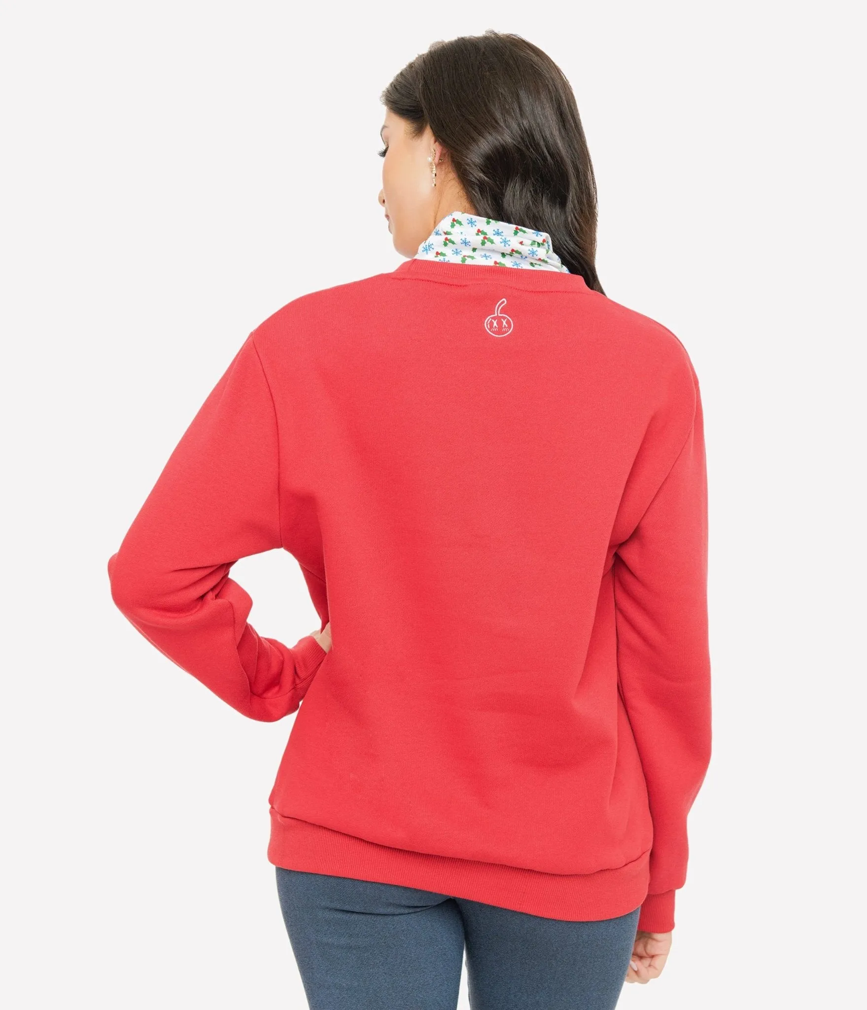 Cakeworthy Red Mickey & Minnie Seasons Greetings Sweatshirt Easy Date Night