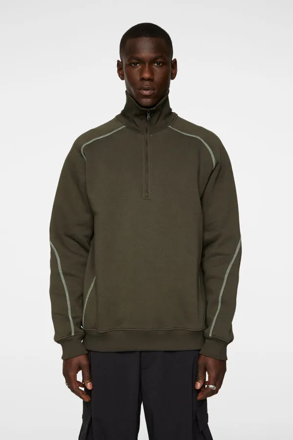 Canter Quarter Zip Sweatshirt Relaxed Lounge Fit