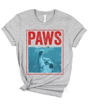 Cat Paws Movie Poster Unisex Graphic Tee Easy Date Night