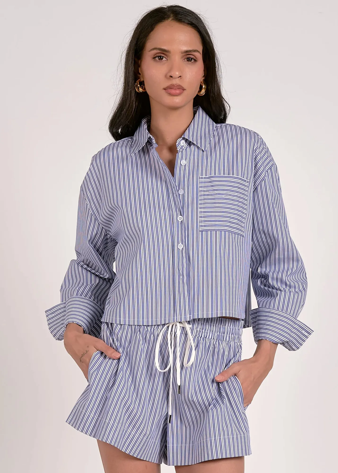 Charlotte Button Down Top Everyday Casual Look