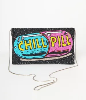 Chill Pill Beaded Clutch Fun Outing
