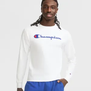 Classic Graphic Long-Sleeve T-Shirt, Script Logo Urban Street Style