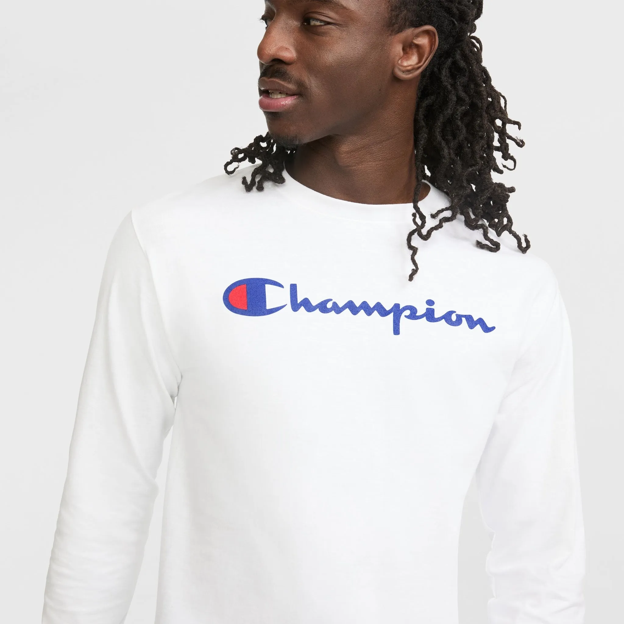 Classic Graphic Long-Sleeve T-Shirt, Script Logo Urban Street Style