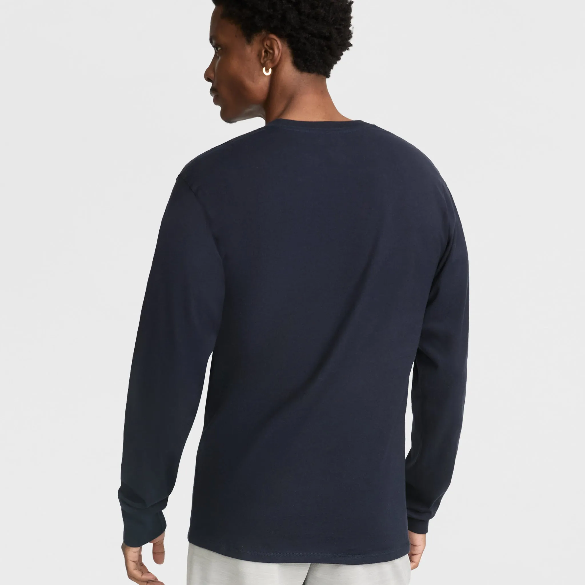 Classic Graphic Long-Sleeve T-Shirt, Script Logo Urban Street Style