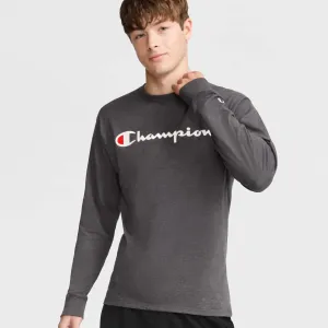 Classic Graphic Long-Sleeve T-Shirt, Script Logo Urban Street Style