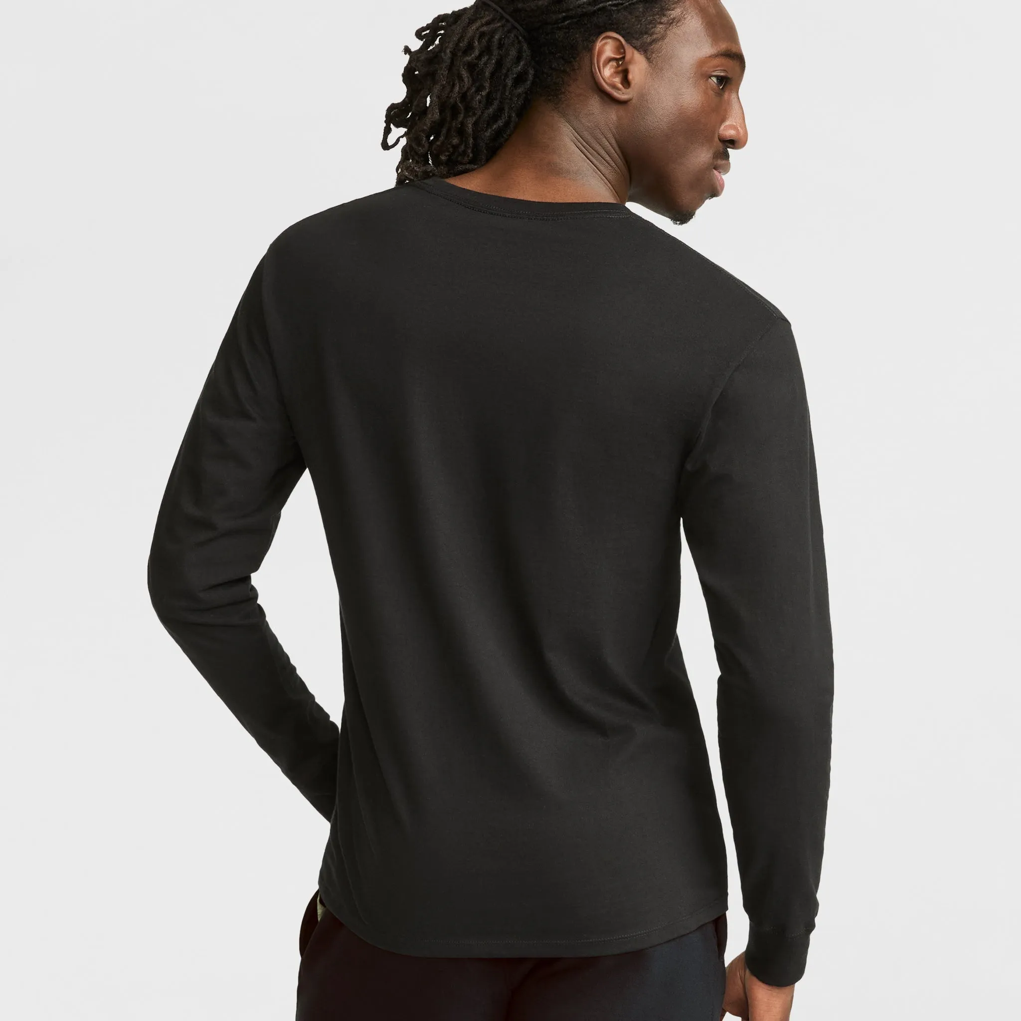 Classic Graphic Long-Sleeve T-Shirt, Script Logo Urban Street Style