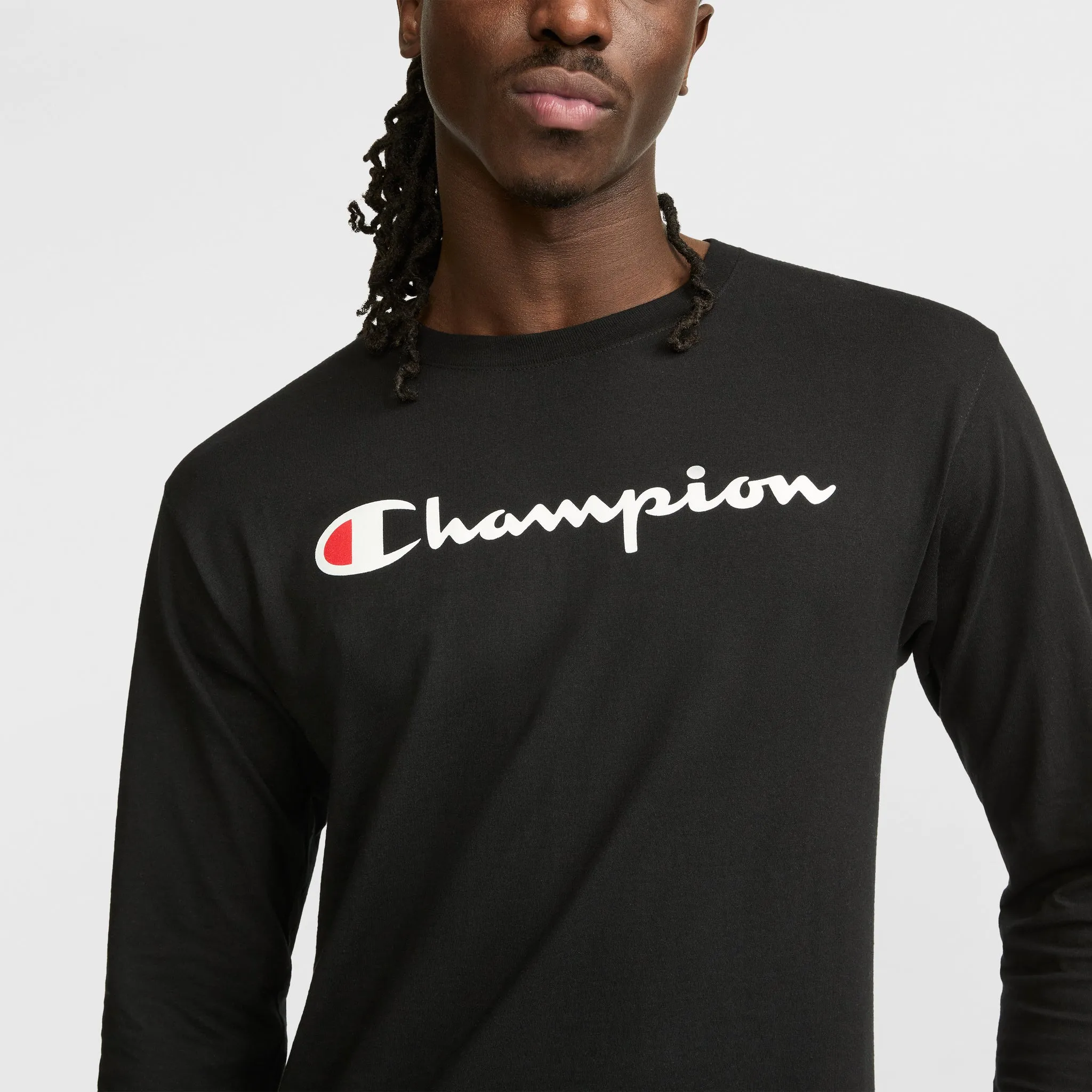 Classic Graphic Long-Sleeve T-Shirt, Script Logo Urban Street Style