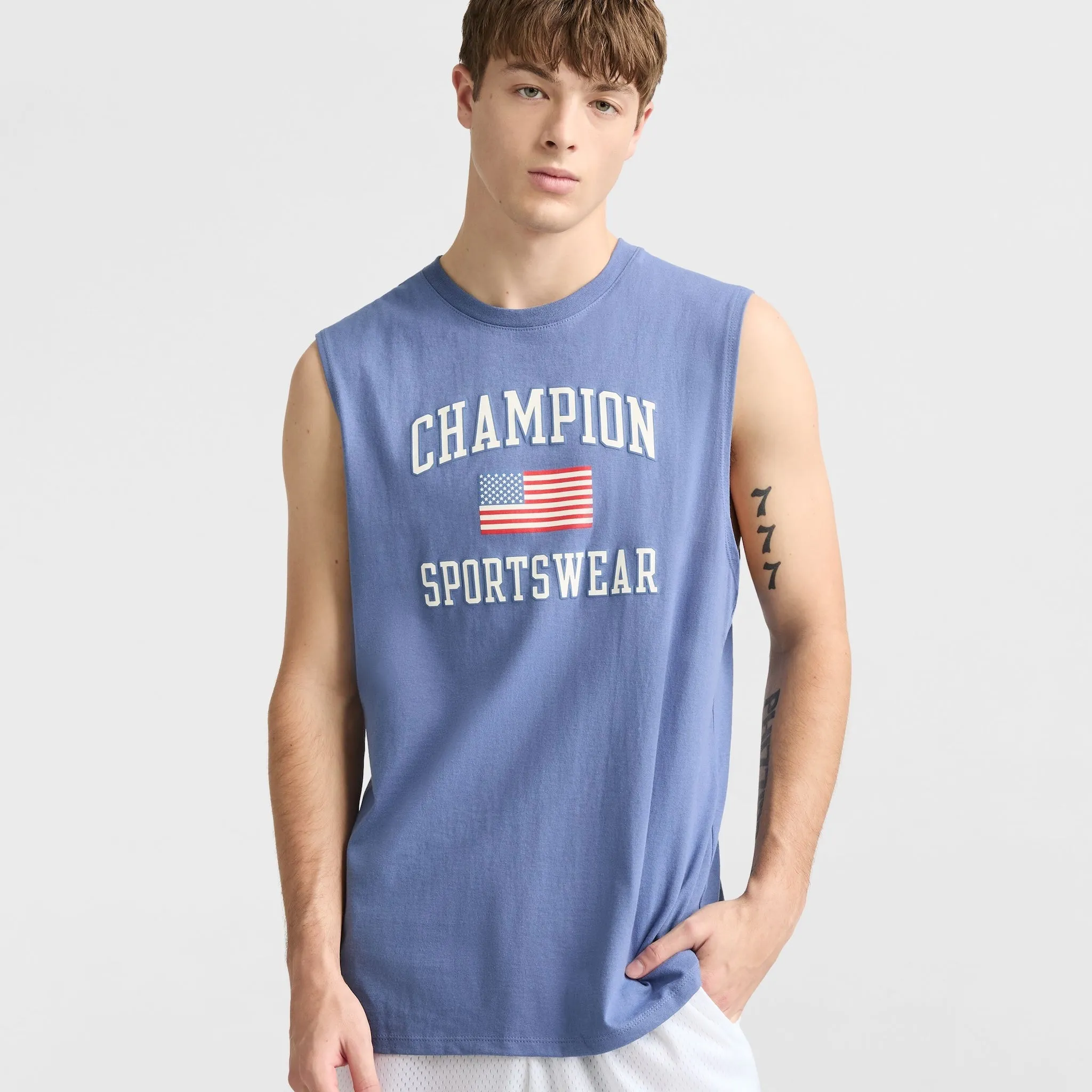 Classic Graphic Muscle Tank, USA Sportswear Urban Street Style