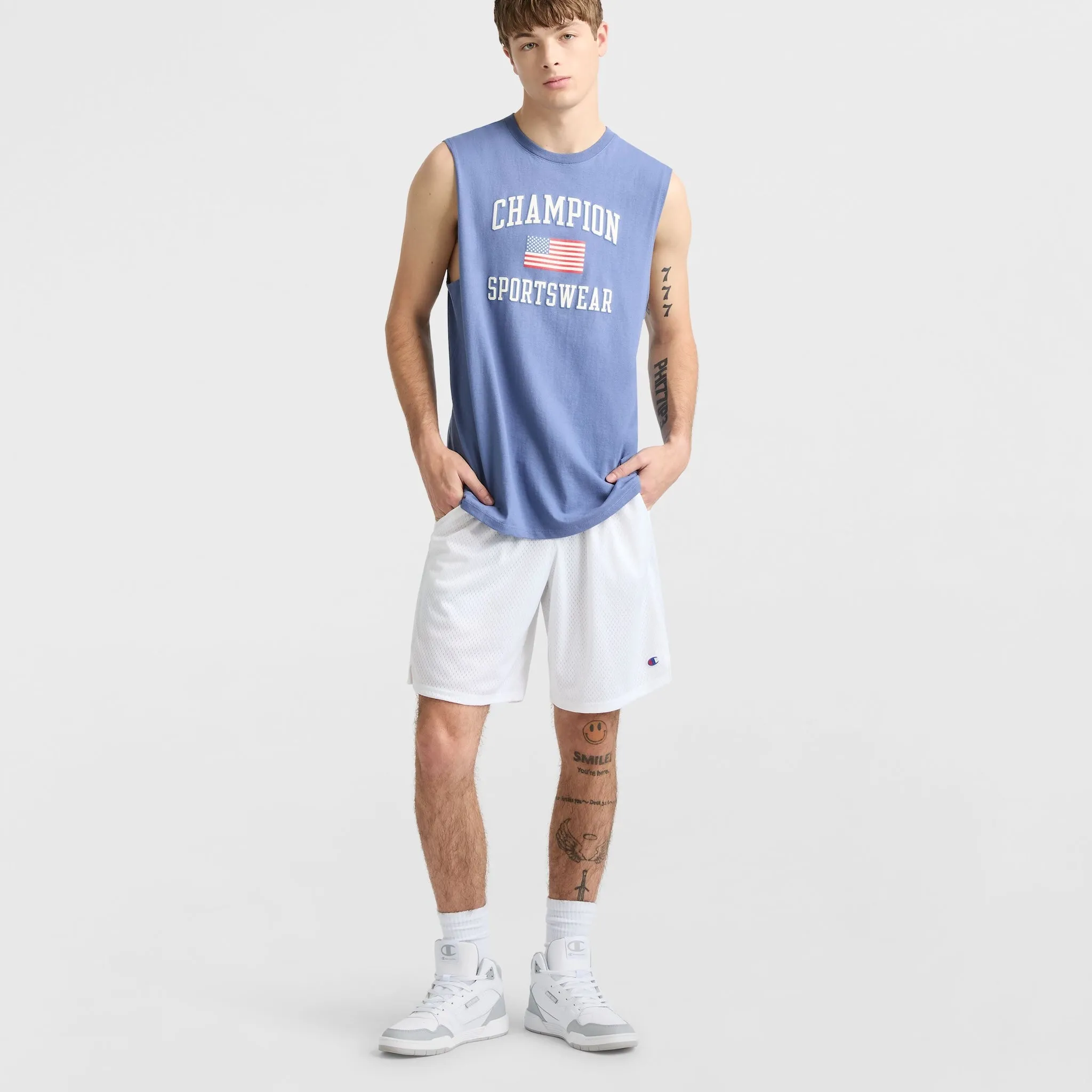 Classic Graphic Muscle Tank, USA Sportswear Urban Street Style