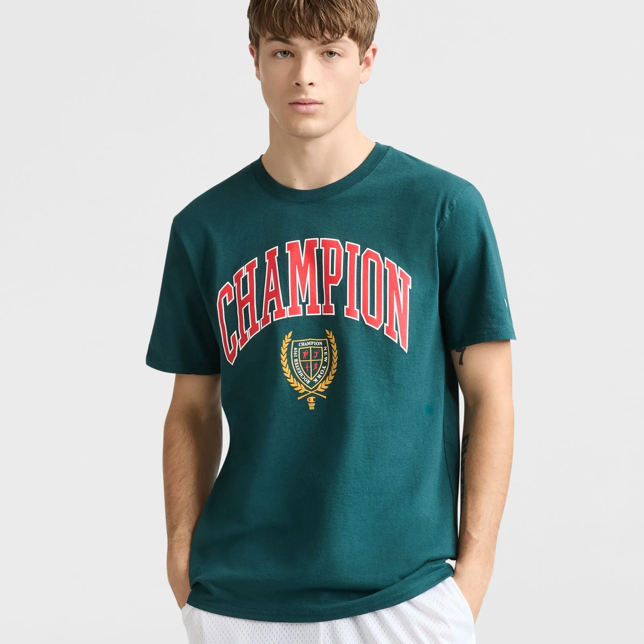 Classic Graphic T-Shirt, Block Arch & Seal Urban Street Style