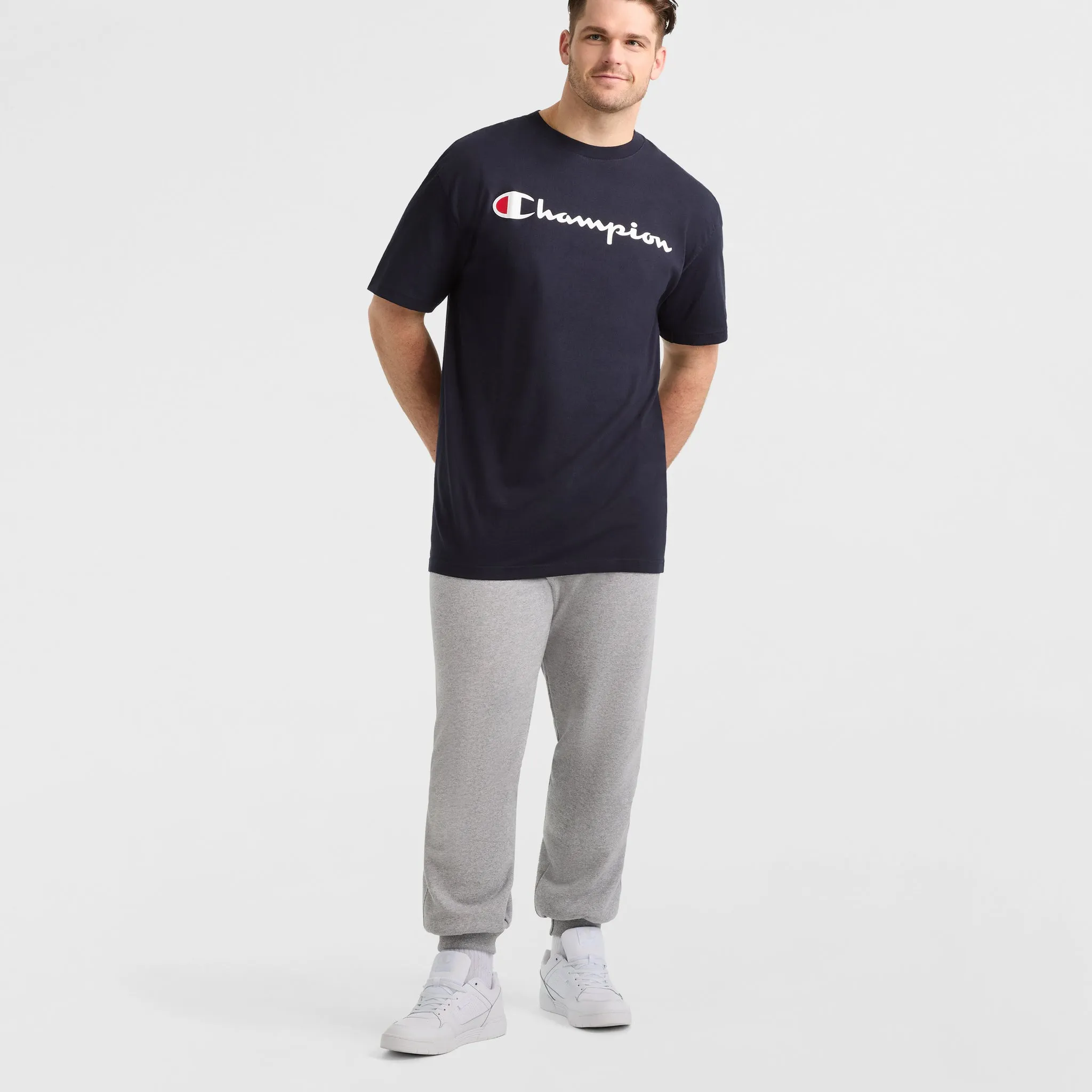 Classic Graphic T-Shirt, Script Logo - Big & Tall Urban Street Style