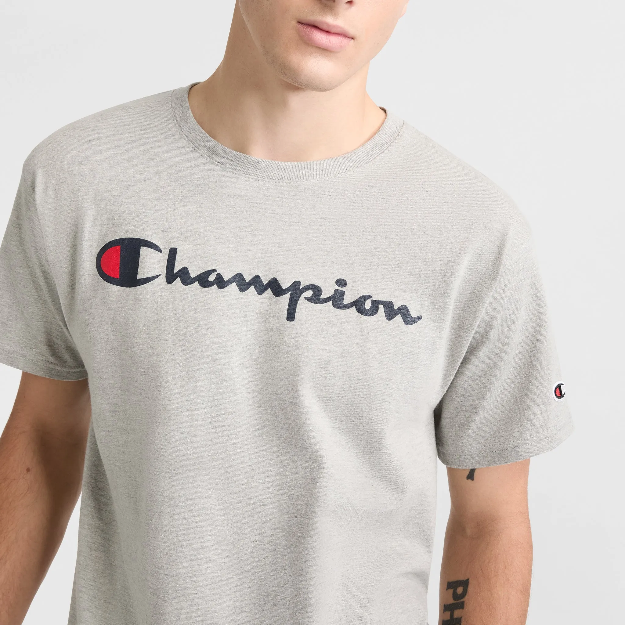 Classic Graphic T-Shirt, Script Logo Urban Street Style
