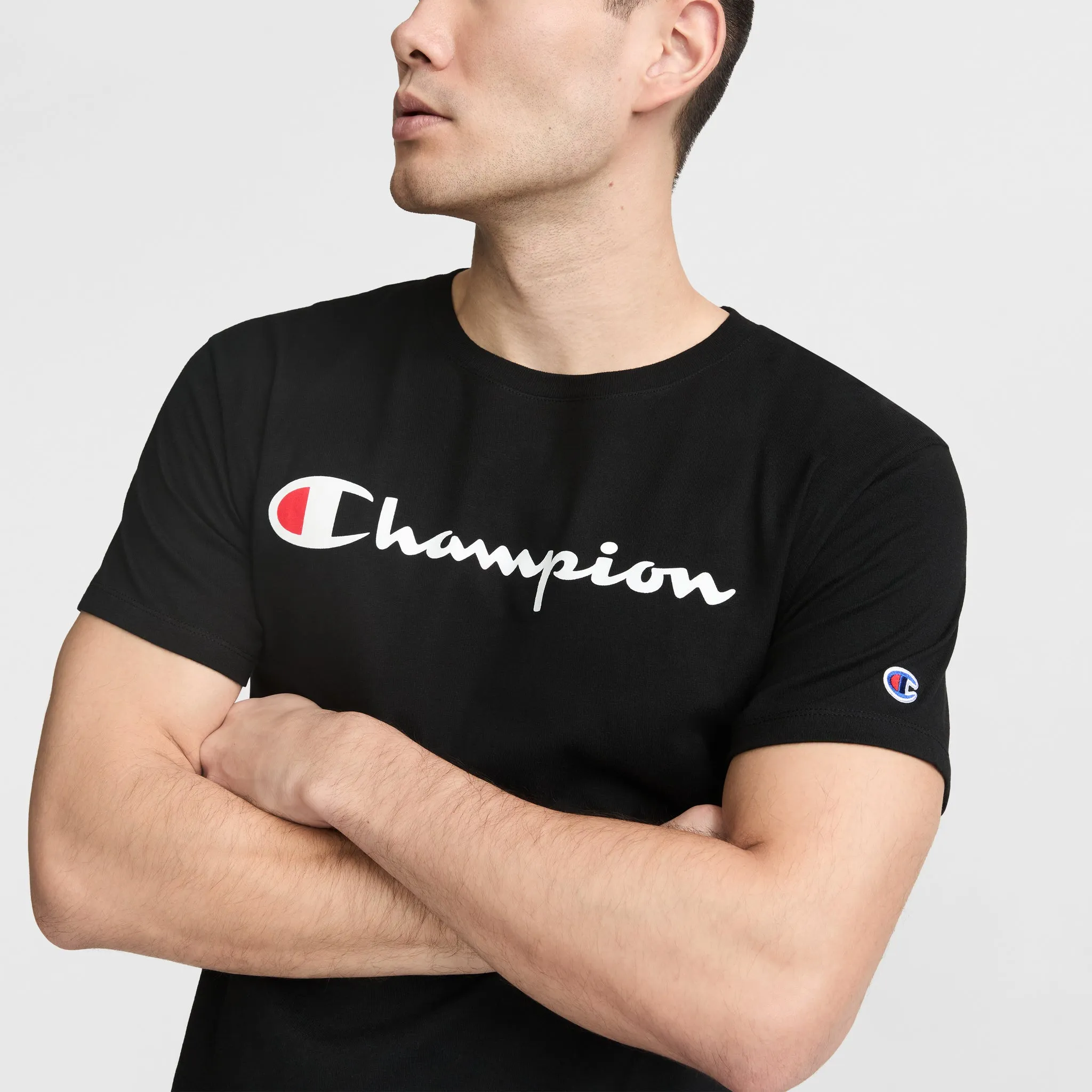 Classic Graphic T-Shirt, Script Logo Urban Street Style